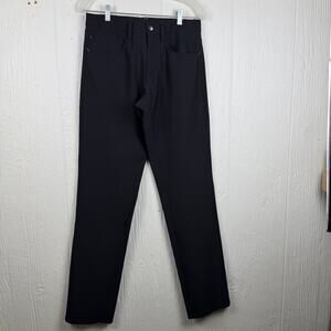 FootJoy Athletic Fit Pant Mens 30x34 Golf Tech Logo Straight, black